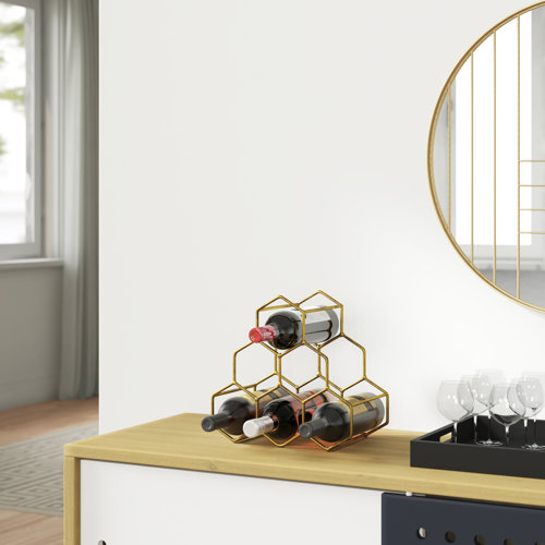 Hashtag Home Callaghan 6 Bottle Tabletop/Countertop Wine Bottle Rack